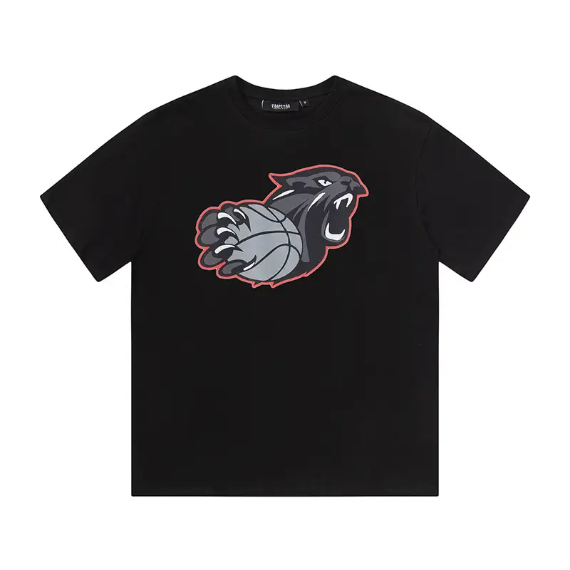 Cross-Border Trapstar T-Shirt Grey Short Sleeve - Image 2