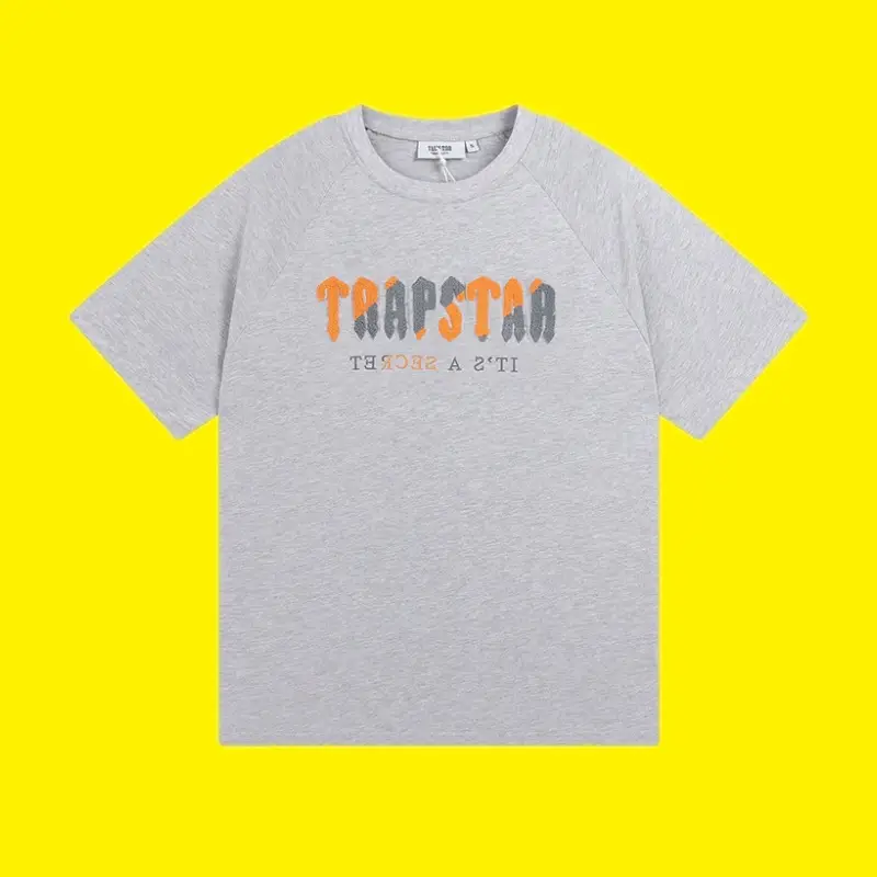 Cross-Border Trapstar T-Shirt Grey Short Sleeve - Image 20