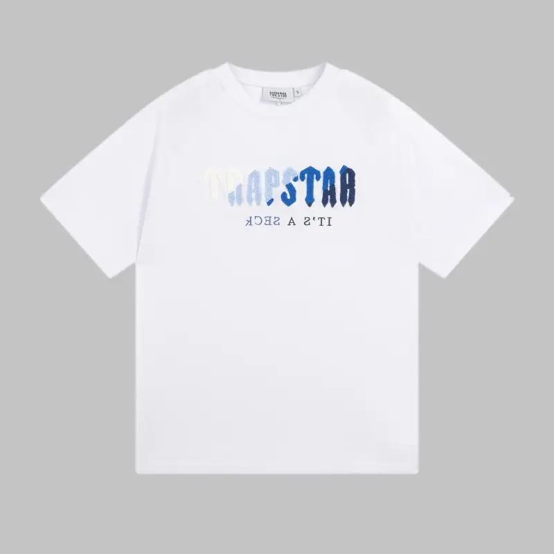 Cross-Border Trapstar T-Shirt Grey Short Sleeve - Image 27