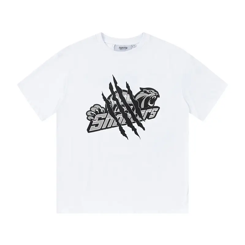 Cross-Border Trapstar T-Shirt Grey Short Sleeve - Image 3