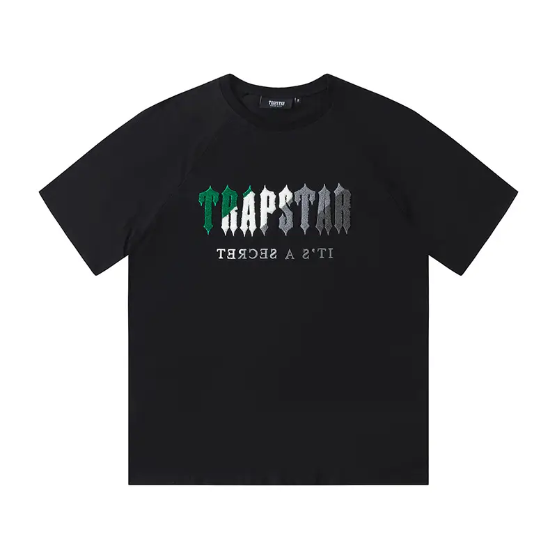 Cross-Border Trapstar T-Shirt Grey Short Sleeve - Image 6