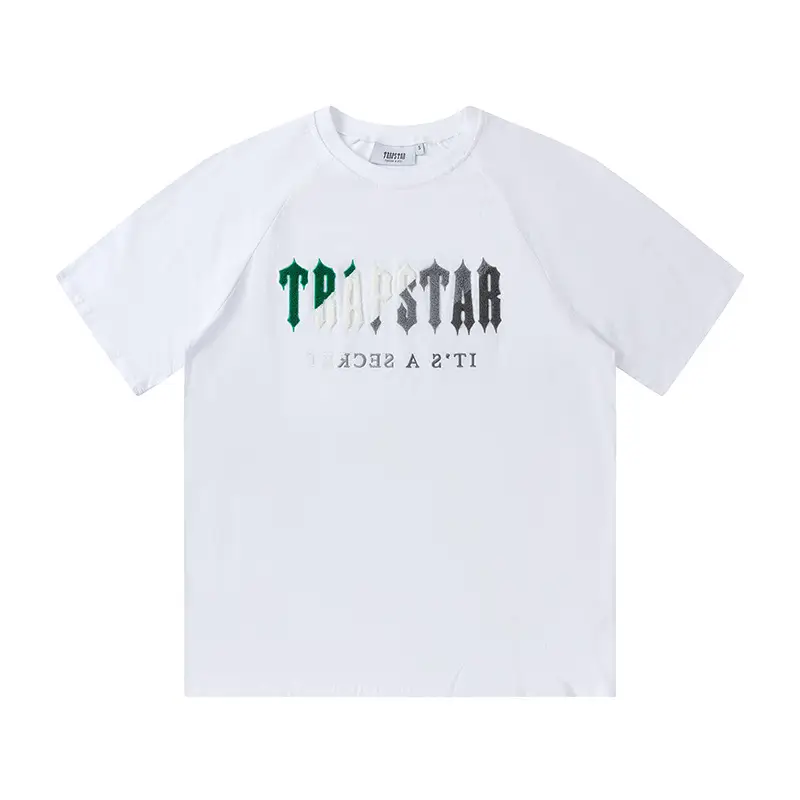 Cross-Border Trapstar T-Shirt Grey Short Sleeve - Image 7