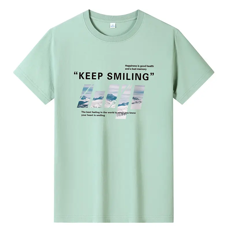 Men Printed T-Shirt Grey Summer 2024