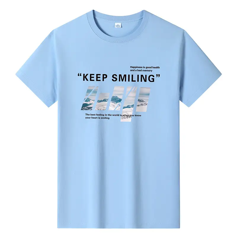 Men Printed T-Shirt Grey Summer 2024