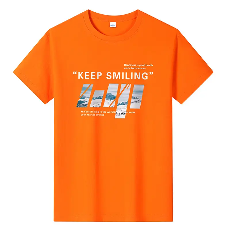 Men Printed T-Shirt Grey Summer 2024
