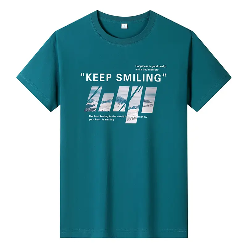 Men Printed T-Shirt Grey Summer 2024