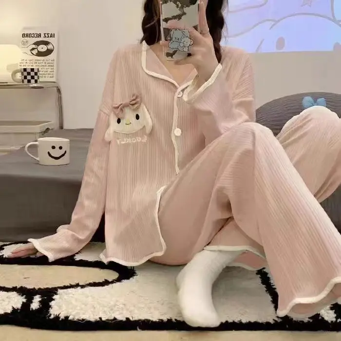 Women's Long Sleeve Floral Pajamas Autumn Spring - Image 16