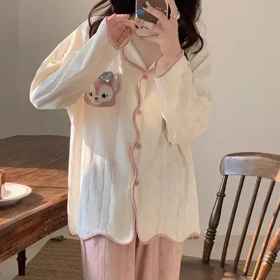 Women's Long Sleeve Floral Pajamas Autumn Spring - Image 30