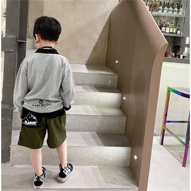 Boys' Green Casual Shorts Mid-Length Korean Style 2026 — feature 12
