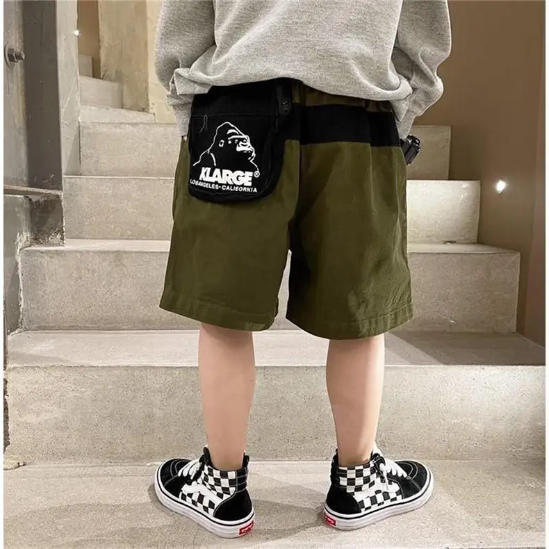 Boys' Green Casual Shorts Mid-Length Korean Style 2026 — feature 8