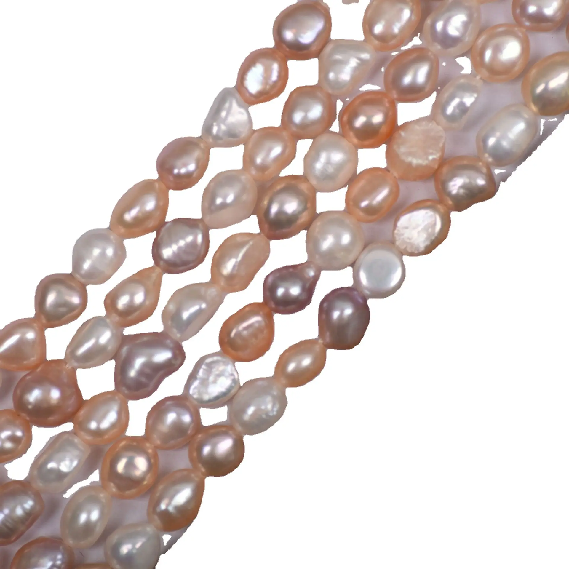 7-8mm Natural Freshwater Pearl Baroque Jewelry - Image 6