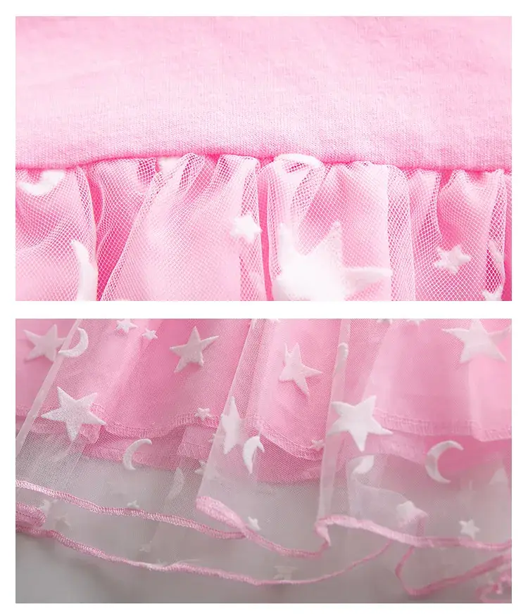 Pink Hello Kitty Long Sleeve T-Shirt Dress for Girls — feature 13