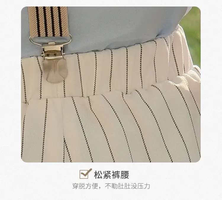 Children Striped Suspender Pants Set Summer New — feature 12