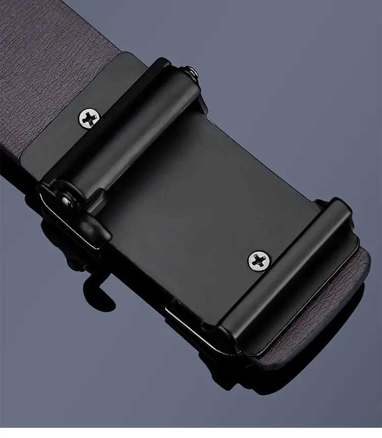 Jeepxin Men's Gold Buckle Leather Belt — feature 15