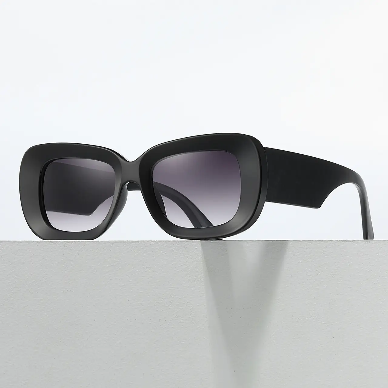 Green Square Sunglasses with Black Lens - Image 7