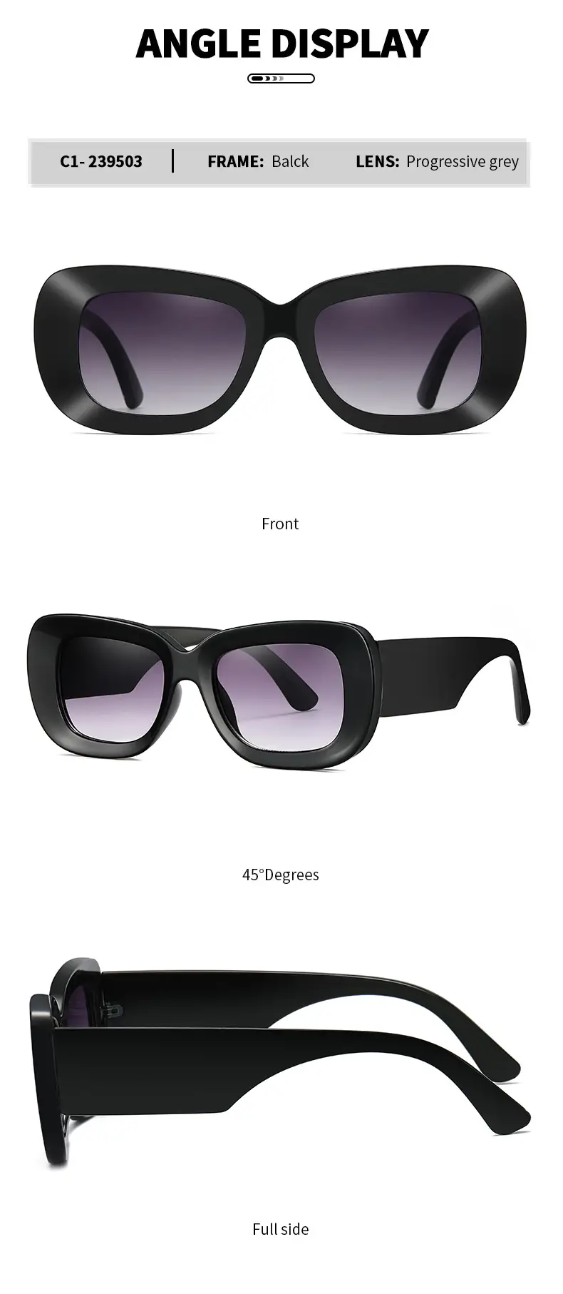 Green Square Sunglasses with Black Lens β feature 13
