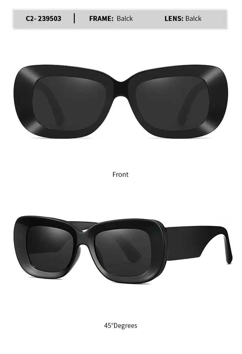 Green Square Sunglasses with Black Lens β feature 14