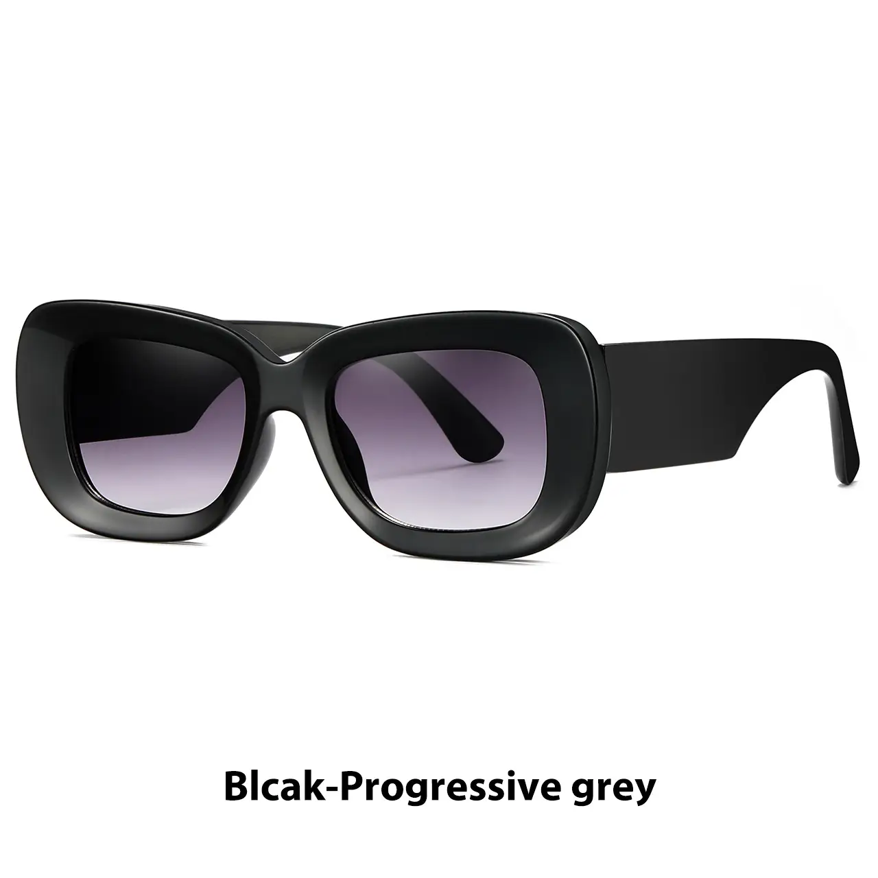 Green Square Sunglasses with Black Lens