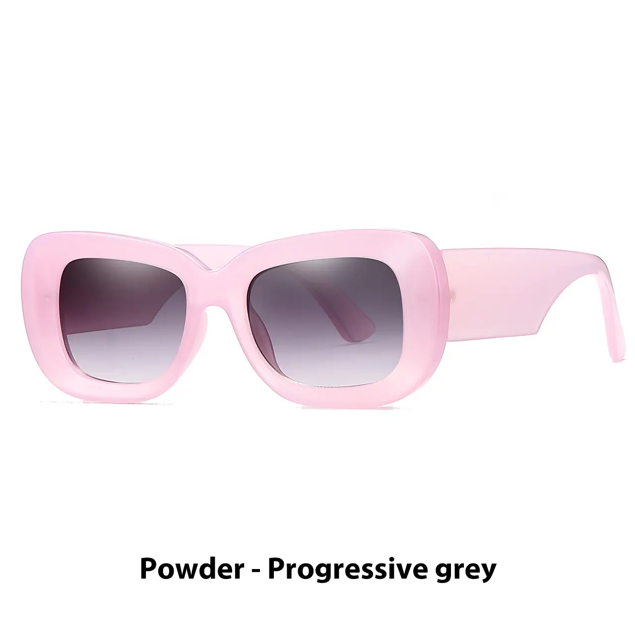 Green Square Sunglasses with Black Lens - Image 4