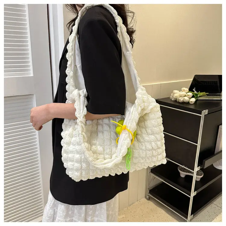 Pink Bubble Tote Bag for Women Spring Summer — feature 18
