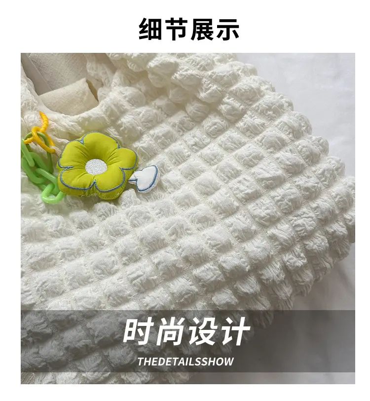 Pink Bubble Tote Bag for Women Spring Summer — feature 2