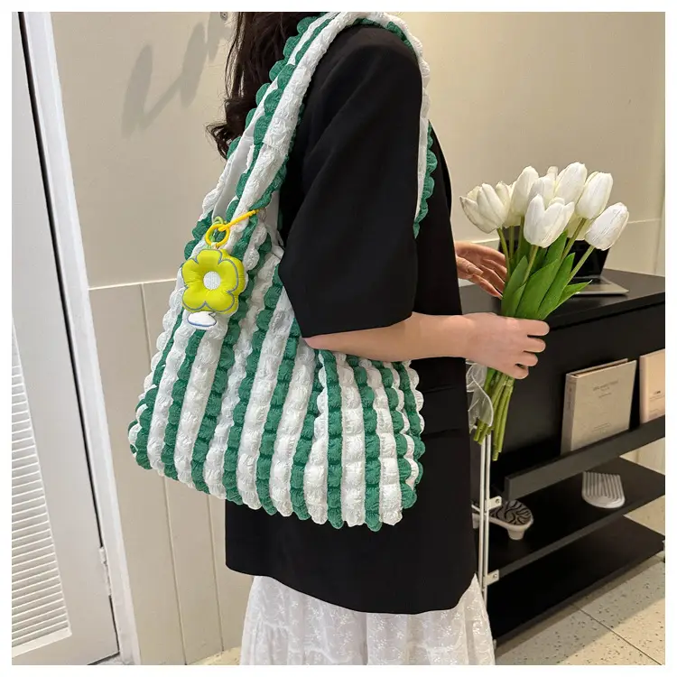 Pink Bubble Tote Bag for Women Spring Summer — feature 20