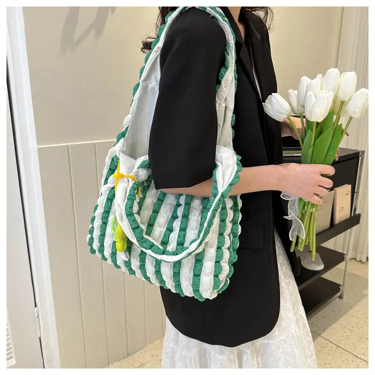 Pink Bubble Tote Bag for Women Spring Summer — feature 21