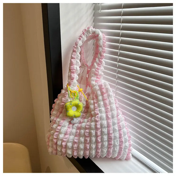 Pink Bubble Tote Bag for Women Spring Summer — feature 23