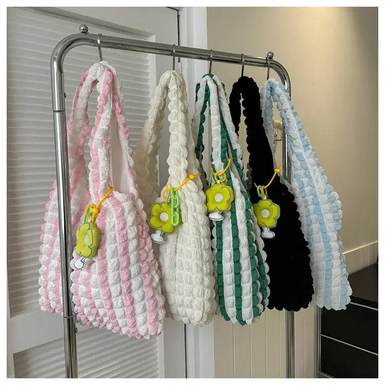 Pink Bubble Tote Bag for Women Spring Summer — feature 28