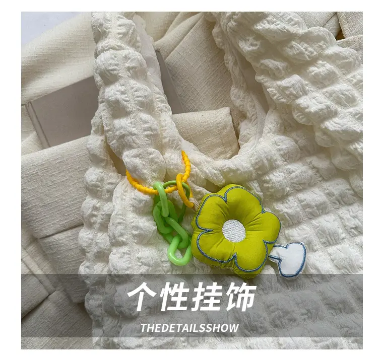 Pink Bubble Tote Bag for Women Spring Summer — feature 3