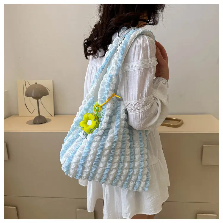 Pink Bubble Tote Bag for Women Spring Summer — feature 8