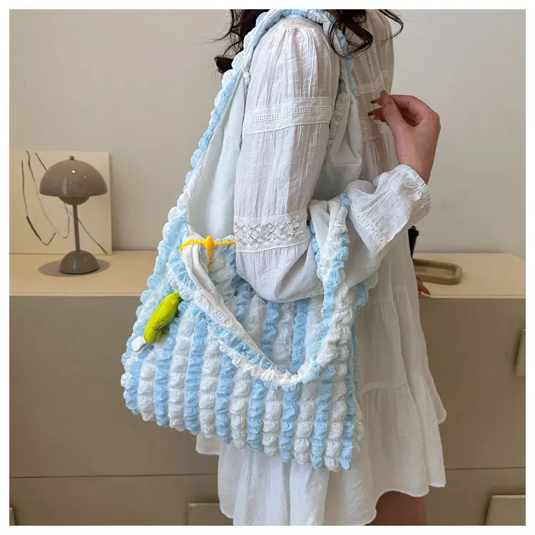 Pink Bubble Tote Bag for Women Spring Summer — feature 9