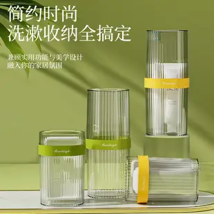 Luxury Glass Mirror Cabinet Storage with Golden Caps — feature 9