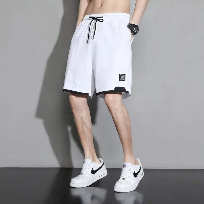 Men's Loose Straight Cotton Shorts Large Summer Casual Pants - Image 5