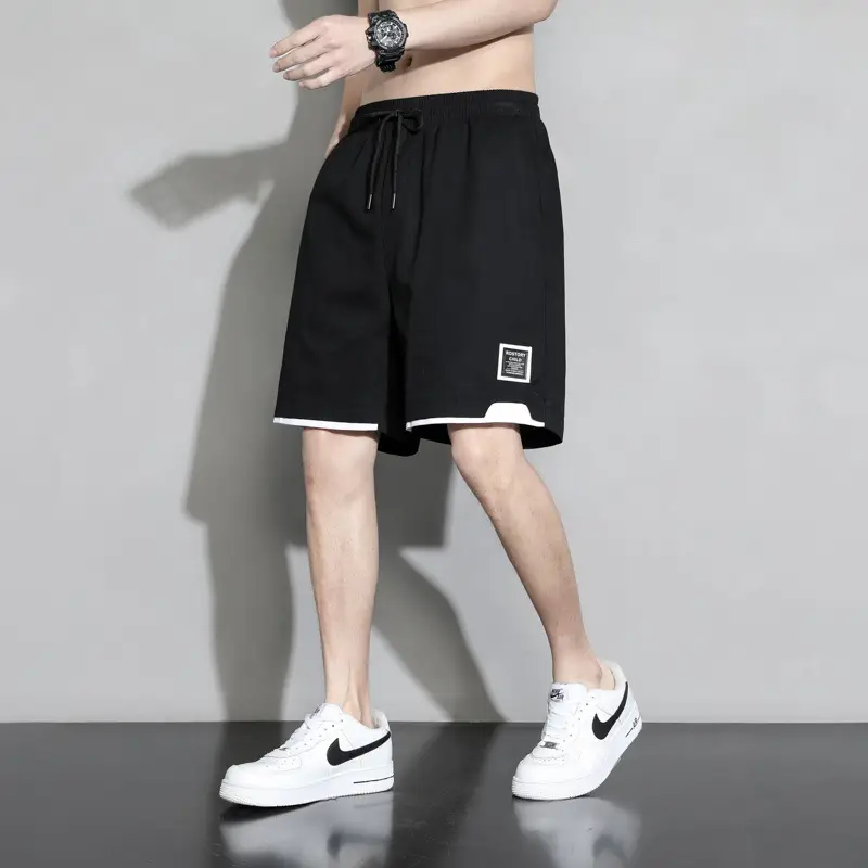 Men's Loose Straight Cotton Shorts Large Summer Casual Pants - Image 6