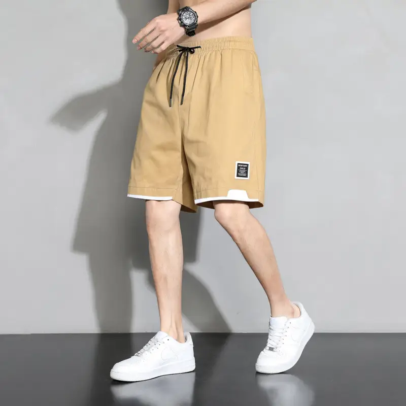 Men's Loose Straight Cotton Shorts Large Summer Casual Pants - Image 7