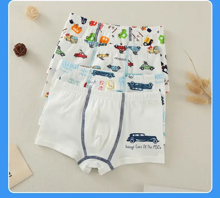 Cotton Boxer Shorts for Boys Four Season New Arrival — feature 12
