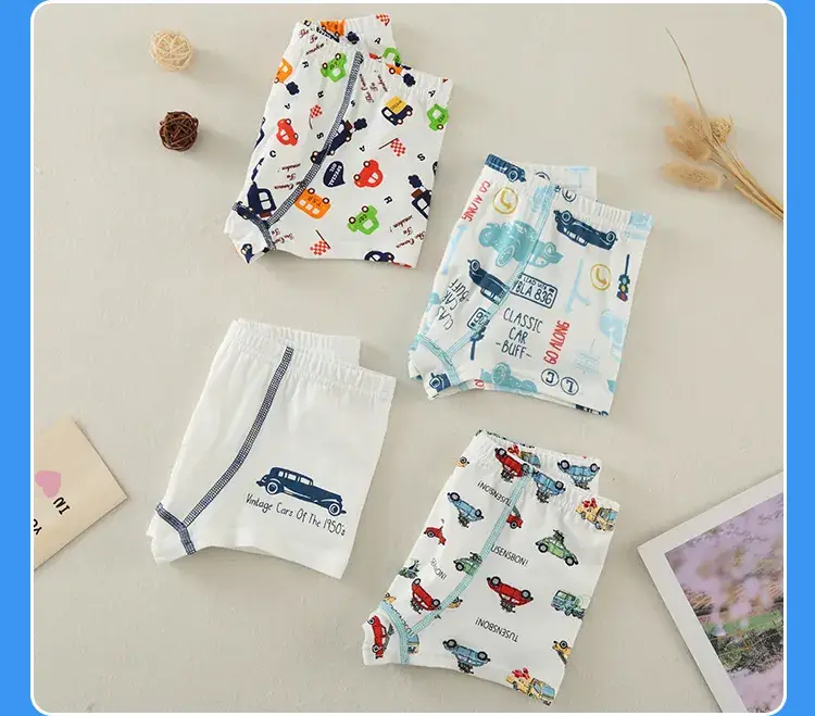 Cotton Boxer Shorts for Boys Four Season New Arrival — feature 13