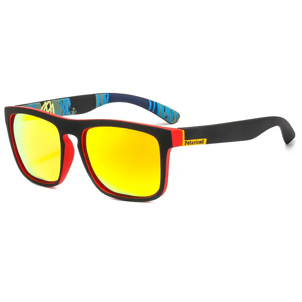 Men's Anti-UV400 Sunglasses Black with Yellow Lens - Image 10