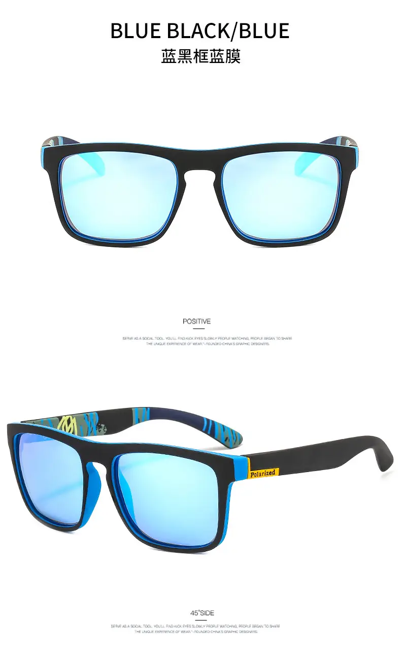 Men's Anti-UV400 Sunglasses Black with Yellow Lens — feature 10