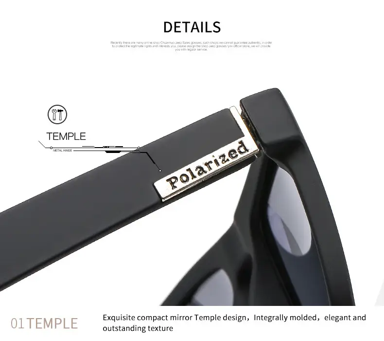 Men's Anti-UV400 Sunglasses Black with Yellow Lens — feature 12
