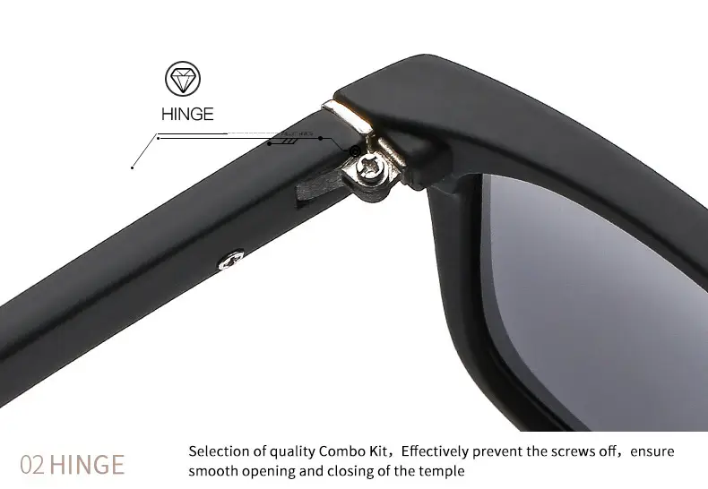 Men's Anti-UV400 Sunglasses Black with Yellow Lens — feature 13