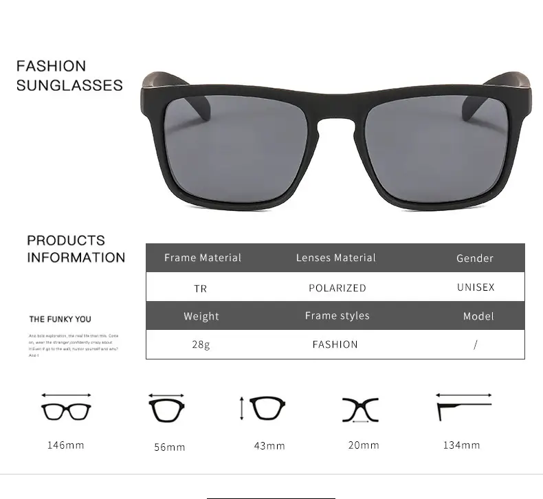 Men's Anti-UV400 Sunglasses Black with Yellow Lens — feature 3