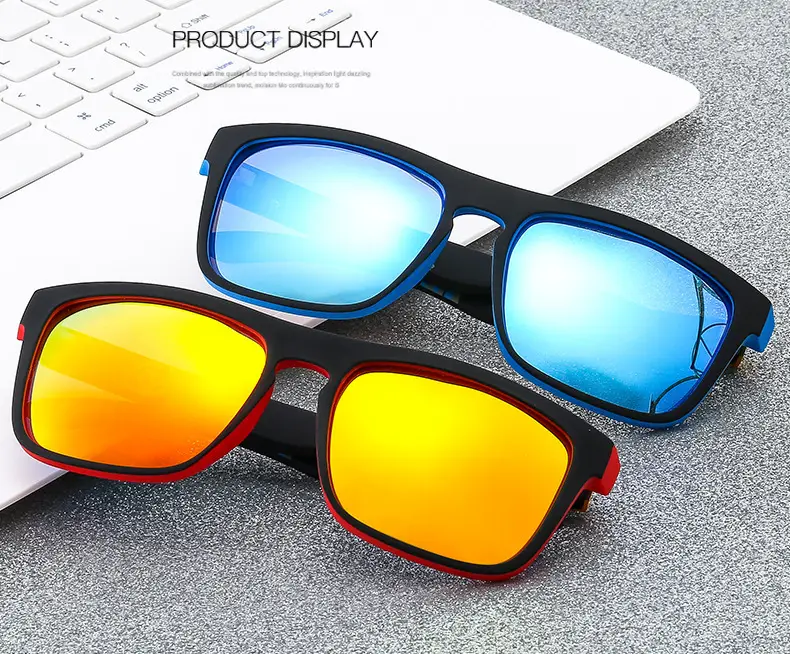 Men's Anti-UV400 Sunglasses Black with Yellow Lens — feature 4