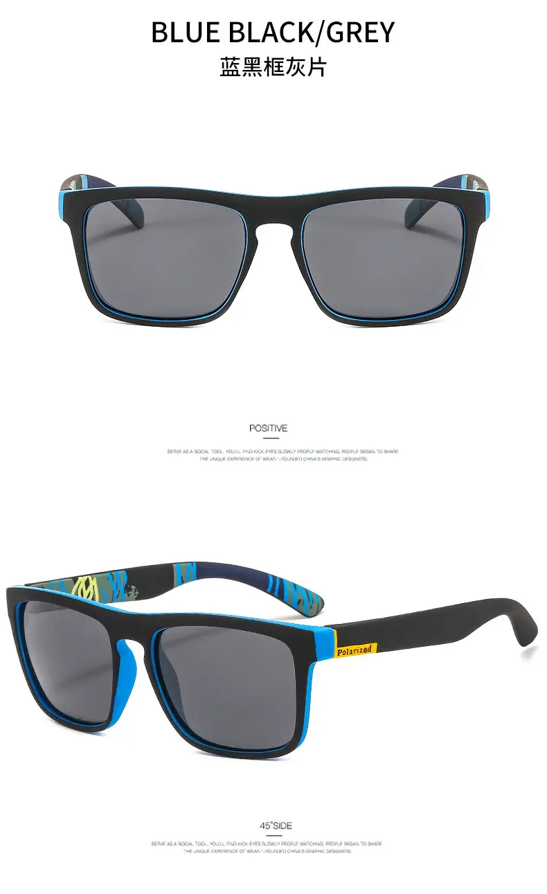 Men's Anti-UV400 Sunglasses Black with Yellow Lens — feature 8