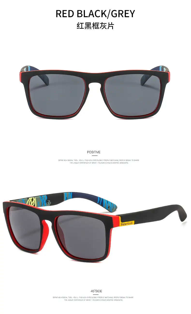 Men's Anti-UV400 Sunglasses Black with Yellow Lens — feature 9