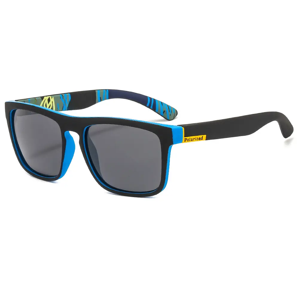 Men's Anti-UV400 Sunglasses Black with Yellow Lens - Image 3