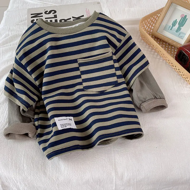 Boys Striped T-Shirt & Pants Spring Outfit 2026 — feature 5