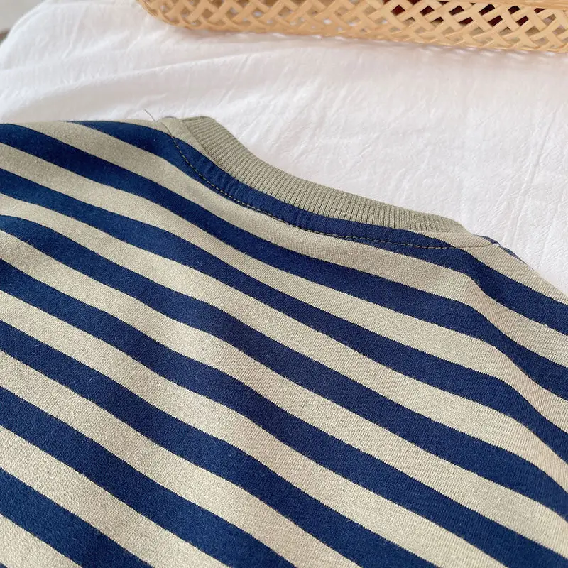 Boys Striped T-Shirt & Pants Spring Outfit 2026 — feature 7