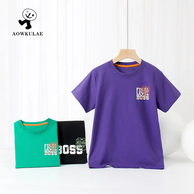Green Kids T-Shirt "I Love My Body" Boys Summer Wear - Image 4